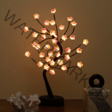 이코노미쿠스 LED 무선 감성 나무 침대 간접 조명 전등 수면등 무드등 크리스마스, 벚꽃