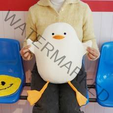 대형 모찌 오리 수면 인형 [만세 큰 안고자는 애착 뱁새 쿠션 동물 봉제 바디필로우 말랑 귀여운 뚱인형], 단품