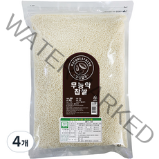 싱싱잡곡 무농약 찹쌀, 3kg, 4개