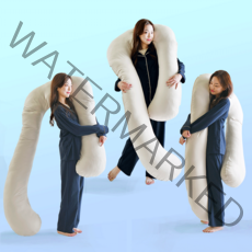 푹신빵빵 U자바디필로우 특대 솜노스 4m 바디필로우1p, 시티그레이-1개구성(본체+커버)