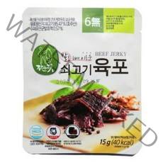 자연애벗 쇠고기육포 발효육포 42봉 세트, 15g, 42개