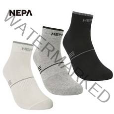 네파(정상) [네파]남성 라이트 3피스 단목양말 7J18323, WHITE(A00)/026