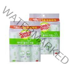 3M 스카치브라이트 테이프 클리너 대형 리필 3P, 2개