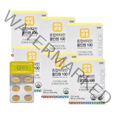 알팩 종합비타민 올인원 100 멀티비타민 미네랄, 60정, 6개