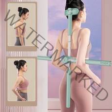 Smabat 밸런스바 스트레칭봉 요가봉 운동봉 홈트운동기구 일체 회전 방식, 그린