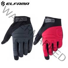 엘파마 사계절용 손등보호 자전거 긴장갑A, 그레이블랙 XL