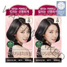 려 우아채 염색제 2입 기획 옵션, 상세설명 참조, 03 자연갈색5N x2