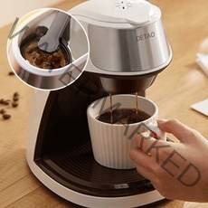 Detao 커피 메이커 드립 커피메이커 원두드립 커피메이커 미니 커피메이커 드립 커피머신 홈카페 드립커피 화이트
