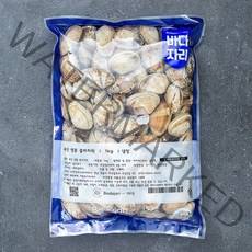 바다자리 국산 생물 물바지락 (냉장), 1kg, 1개