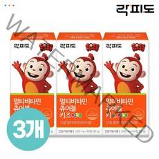 [락피도] 코코몽 멀티비타민 츄어블 키즈 60정 X3개 (총 90일분), 1개