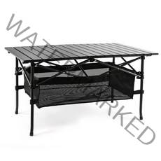 코멧 알루미늄 접이식 캠핑 테이블 대형 블랙