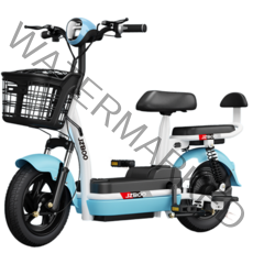 [고바이크]출퇴근 배달 전동 전기 자전거 2인용 자토바이 팻바이크, 스카이(헬멧포함), 65km(배터리분리가능)