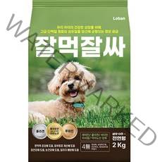 로반 잘먹잘싸 전연령 강아지 사료 기호성좋은, 연어, 2kg, 1개