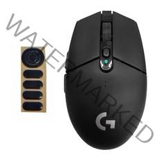 로지텍 G304 LIGHTSPEED 게이밍 무선 마우스 M-R0071 + 마우스 피트 1p, 블랙