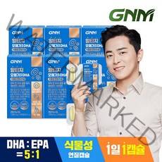 GNM 알티지오메가3 DHA 6박스 / rTG 비타민D 비타민E, 1개, 단품