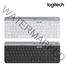 로지텍코리아 [정품] K580 무선 블루투스 키보드 2가지 색상 한글각인 자판 + 스마트폰 거치대 증정, 퓨어 화이트+스마트폰 거치대