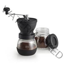 빈플러스 세라믹 커피 핸드밀 수동 커피 그라인더 CM03 + 원두보관통 세트, 혼합색상, 1세트
