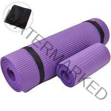 kcwen NBR 요가매트 10mm+무릎 보호패드10mm+요가매트가방, 퍼플