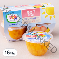 돌 후룻볼 복숭아, 113g, 16개입