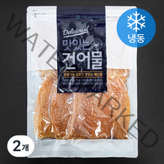 해맑은푸드 마른오징어 몸통 소소 5미 (냉동), 200g, 2개