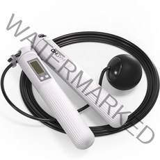 오짐 2in1 스마트 점핏 다이어트 실내 줄넘기, 화이트