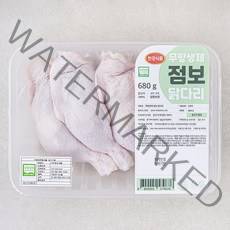 한강식품 무항생제 인증 점보닭다리, 680g, 1개