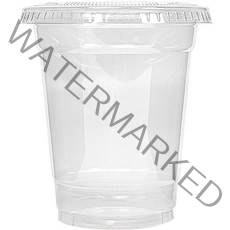 대경상사 홈카페 투명 PET 아이스컵 400ml + 평뚜껑 세트, 100세트