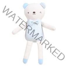 오가닉붐 유아용 롱롱이 곰돌이 애착인형, 남아