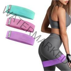 [3종세트] SABU 스쿼트밴드 힙밴드 하체 운동, 블루,핑크,퍼플