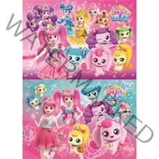 반짝 반짝 캐치티니핑 8절 퍼즐 63피스 2종 세트, 유니콘