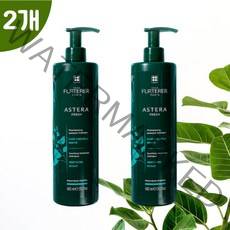 [백화점정품] 르네휘테르 아스테라 프레쉬 진정&쿨링 샴푸 600ml 2개(+110ml증정), 1세트