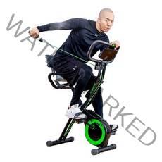 숀리 7세대 엑스바이크 오브제 헬스사이클, Black Green, DP-652-G-7