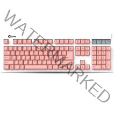 큐센 USB 유선 키보드, SEM-DT35, 핑크, 일반형