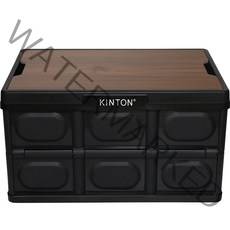 킨톤 트렁크정리함 캠핑 테이블 + 상판 테이블 티크 MTI9, 블랙