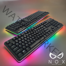 녹스게이밍기어 VALKAN 광축 방수 LED 기계식 유선키보드, 혼합색상, 일반형