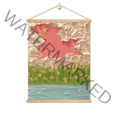 LEY 패브릭포스터 거실 인테리어 그림 식당 걸이 그림 인조 모조목, BR02