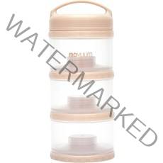 모윰 분유 케이스 3단, 베이지, 1개