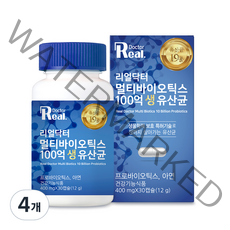 리얼닥터 멀티바이오틱스 100억 생유산균 12g, 30정, 4개