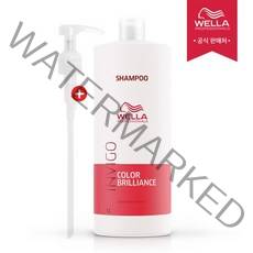[웰라] 살롱 케어 인비고 브릴리언스 대용량 샴푸 1000ml_염색모 전용, 웰라 인비고 브릴리언스 샴푸 1000ml