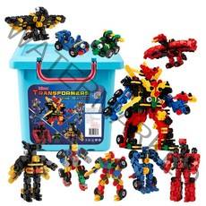 아이링고 트랜스포머 더 배틀 455pcs 변신로봇 블럭장난감, 혼합색상