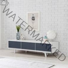 [아트랙] 샤인-1500 거실장 TV다이 (색상8종), 04_샤인 1500 화이트/네이비