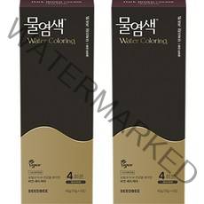씨드비 물염색 비건 새치커버 염색약 40g 4회분, 와인브라운, 2개