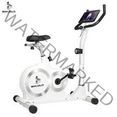 좌식 실내 자전거 운동기구 가정용 무소음 헬스 사이클, 흰색, D812