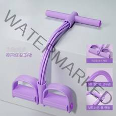 RUISI 고무나라 전신튜빙밴드 4선 6선, 6 튜브 히비스커스 보라색, 52CM * 24CM