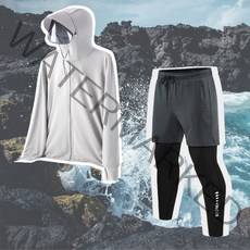 [BLACK:D] 시원한 여름 낚시복 바지 상의 세트 바다낚시 옷 낚시복 세트