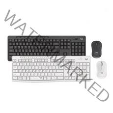 [전용키스킨증정] 로지텍 정품 MK295 Silent 무소음 무선 키보드마우스세트, 화이트