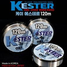 OK피싱 OKF-L301 케이 에스테르라인 120m 오모리채비 갈치텐빈 쇼크리더, 5호(120m)