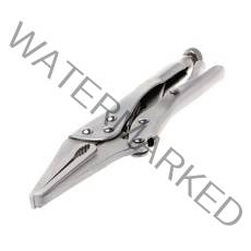 7 인치 잠금 플라이어 긴 코 직선 턱 잠금 장치 바이스 그립 클램프 핸드 툴 165mm, 한개옵션0