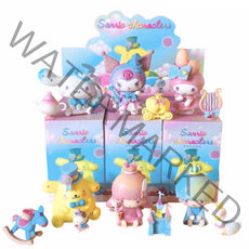 산리오 블라인드 박스 카와이 쿠로미 시나모롤 마이 멜로디 애니메이션 피규어 인형 미스터리 박스 판타지 시리즈 장난감 선물 세트당 6 개, 블라인드 박스 6개, 6개