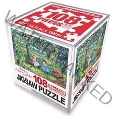 학산문화사 빨강머리앤 사과밭에서 미니 큐브 직소 퍼즐, 108피스, 혼합색상, 108피스